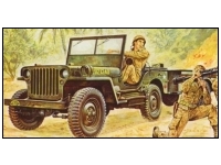 Willys MB Jeep with Trailer